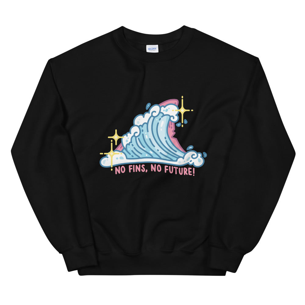 Pastel No Fins No Future \\ Unisex Adult Sweatshirt