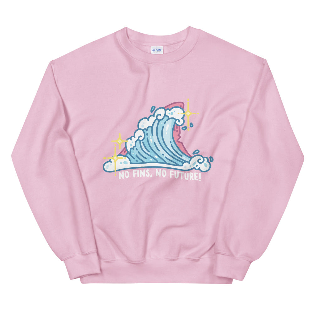 Pastel No Fins No Future \\ Unisex Adult Sweatshirt