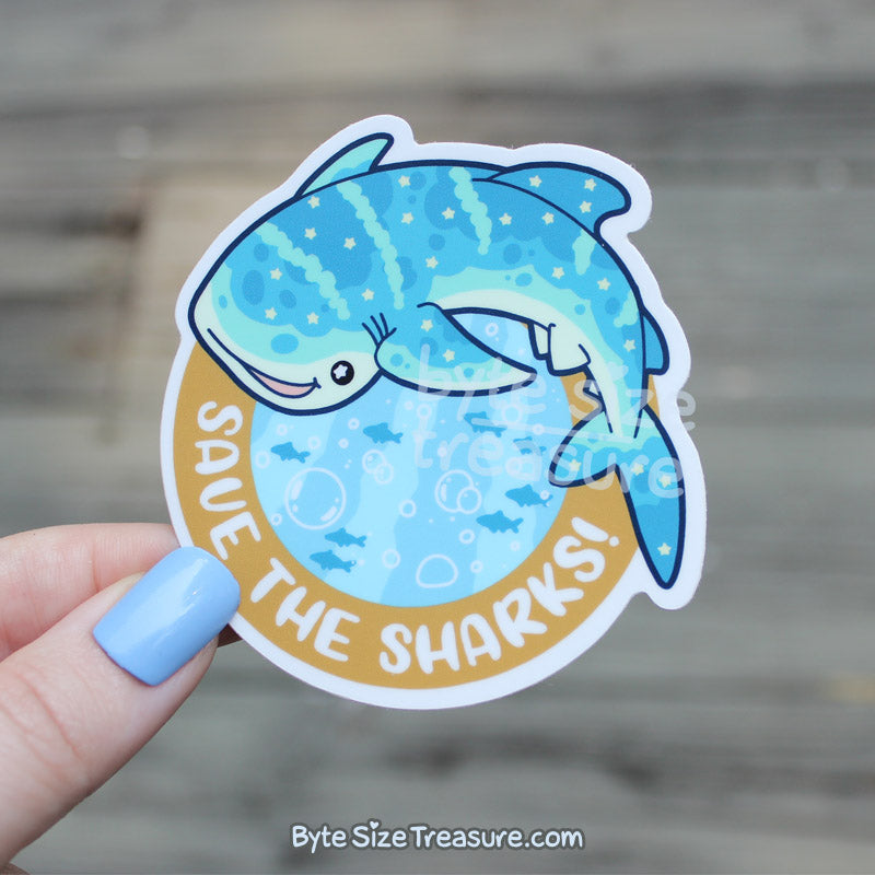 Save the Sharks Vinyl Sticker