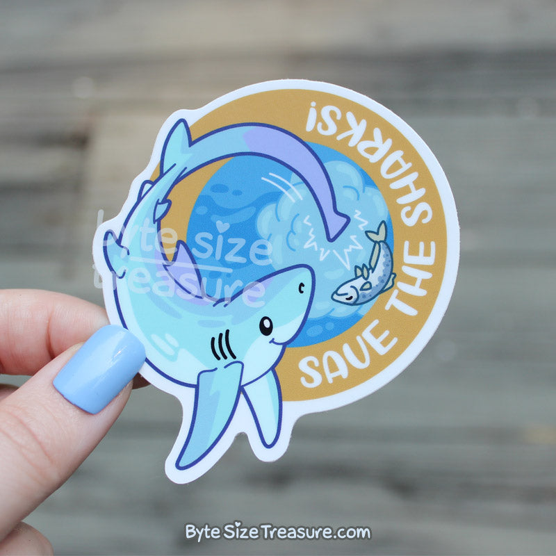 Save the Sharks Vinyl Sticker